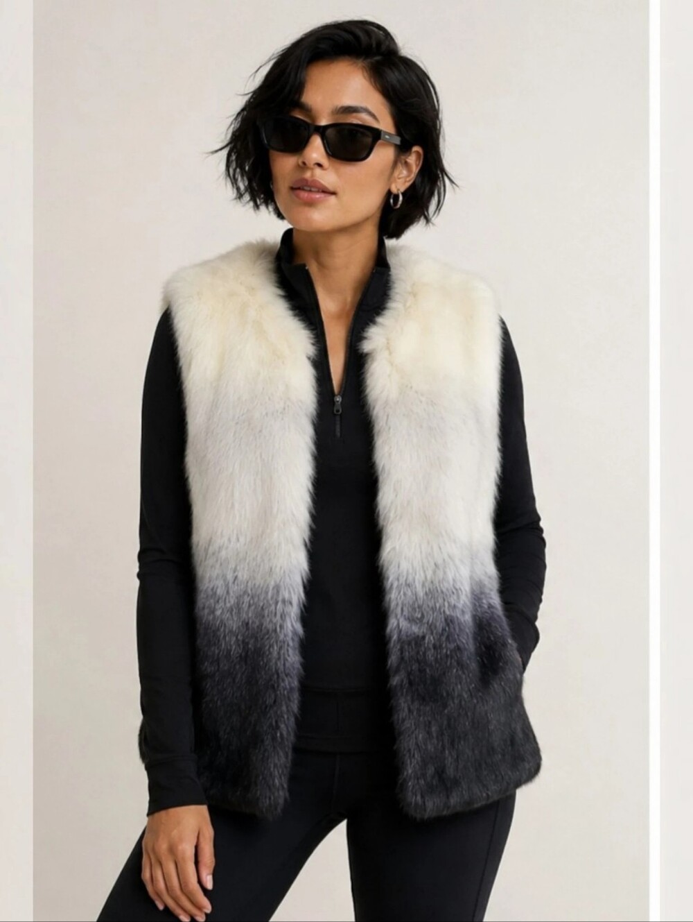 Vince Camuto Ombré Faux Fur Vest – Size Small